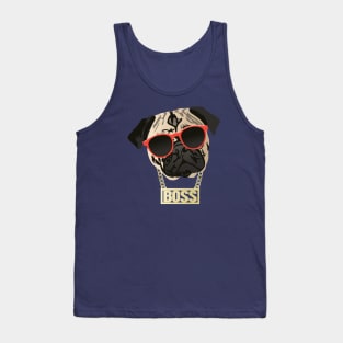 Pug Life - I am the Boss Shirt for Pug Parents Tank Top